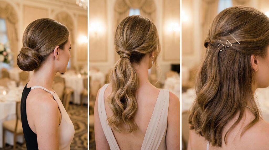 Fryzury na wesele jako gość w stylu klasycznym Fryzury klasyczne na eleganckie wesele