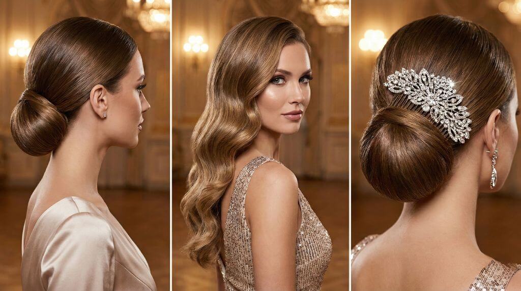 Fryzury w stylu glamour na wesele jako gość Fryzury na wesele jako gość w stylu glamour