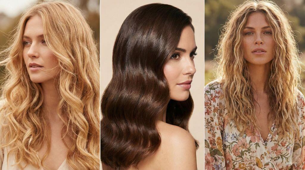 Fryzury weselne - miękkie fale i lekkie loki Fryzury na wesele jako gość - loki i fale