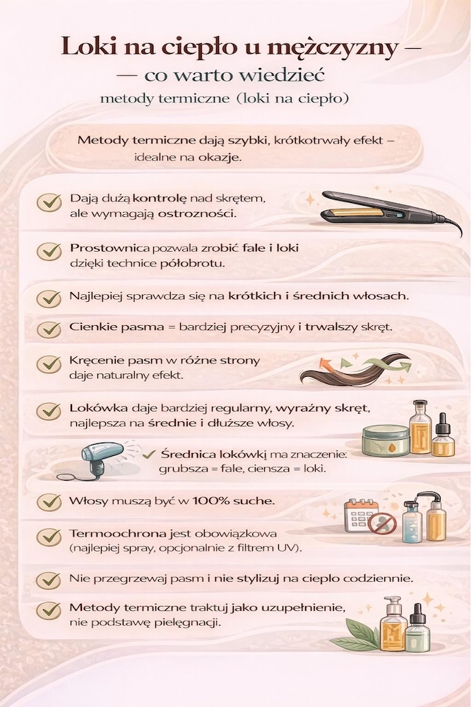 jak zrobić loczki u chłopaka prostownicą