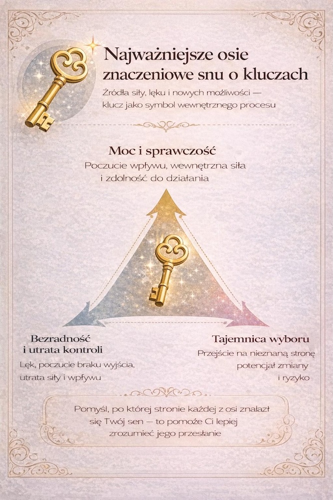 osie znaczenia snów o kluczach główne osie znaczenia snu o kluczach