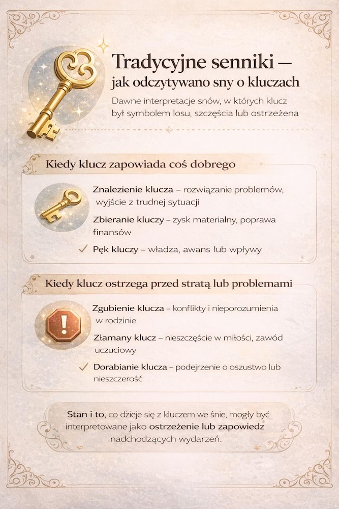 tradycyjne rozumienie snu o kluczu tradycyjna interpretacja snu o kluczach