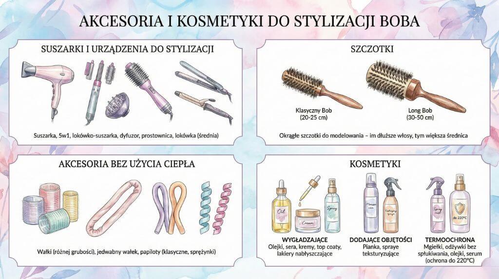 Fryzury bob – jak układać? Niezbędne kosmetyki i akcesoria 
