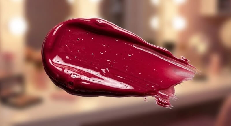 błyszczyk w kolorze wiśni