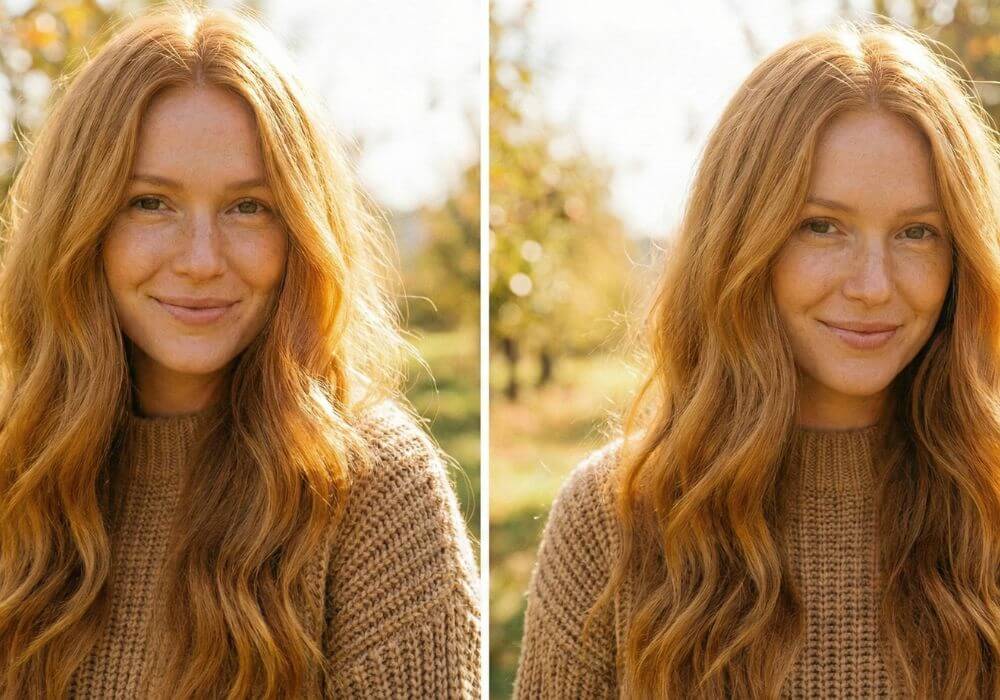 Odcienie rudości – rude włosy. Apple Cider Copper