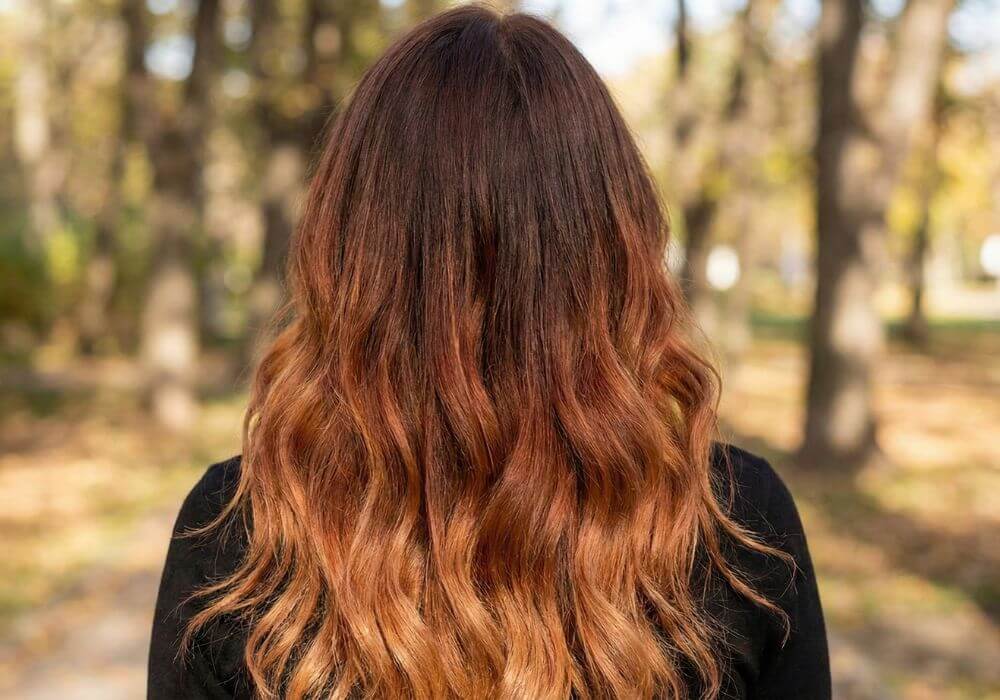 Ombre i sombre na rudych włosach 