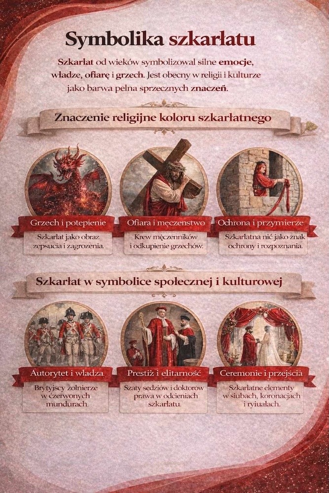 szkarłat - symbolika koloru 