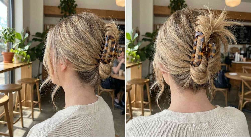 szybkie fryzury ze spinką 