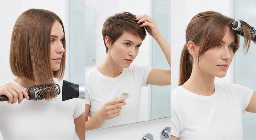 sposoby układania fryzur 