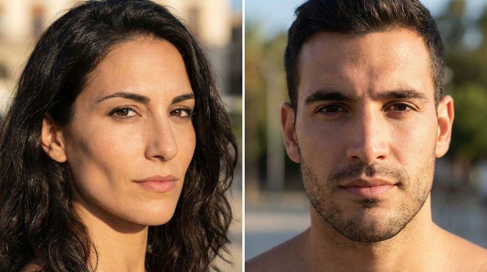 Wyraźne rysy twarzy Hiszpanek i Hiszpanów 