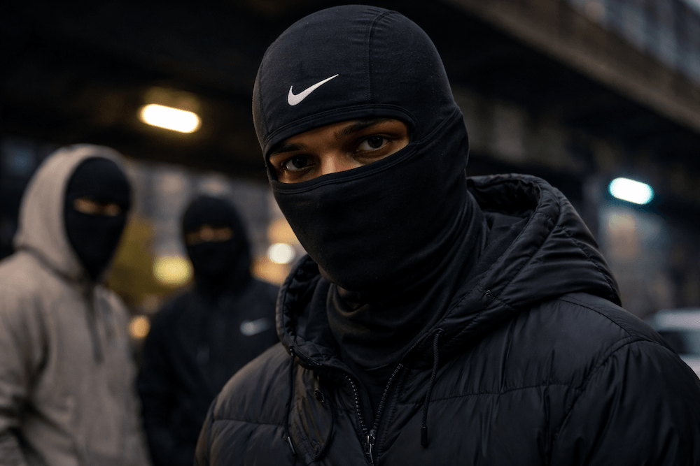 drill outfit z kominiarką
