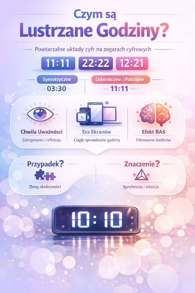 lustrzane godziny - co oznaczają lustrzane godziny - znaczenie