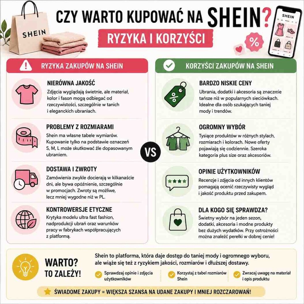 shein co to za firma - ryzyka i korzyści 