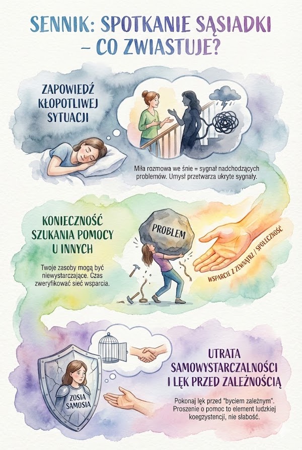 znaczenie spotkania sąsiadki w śnie