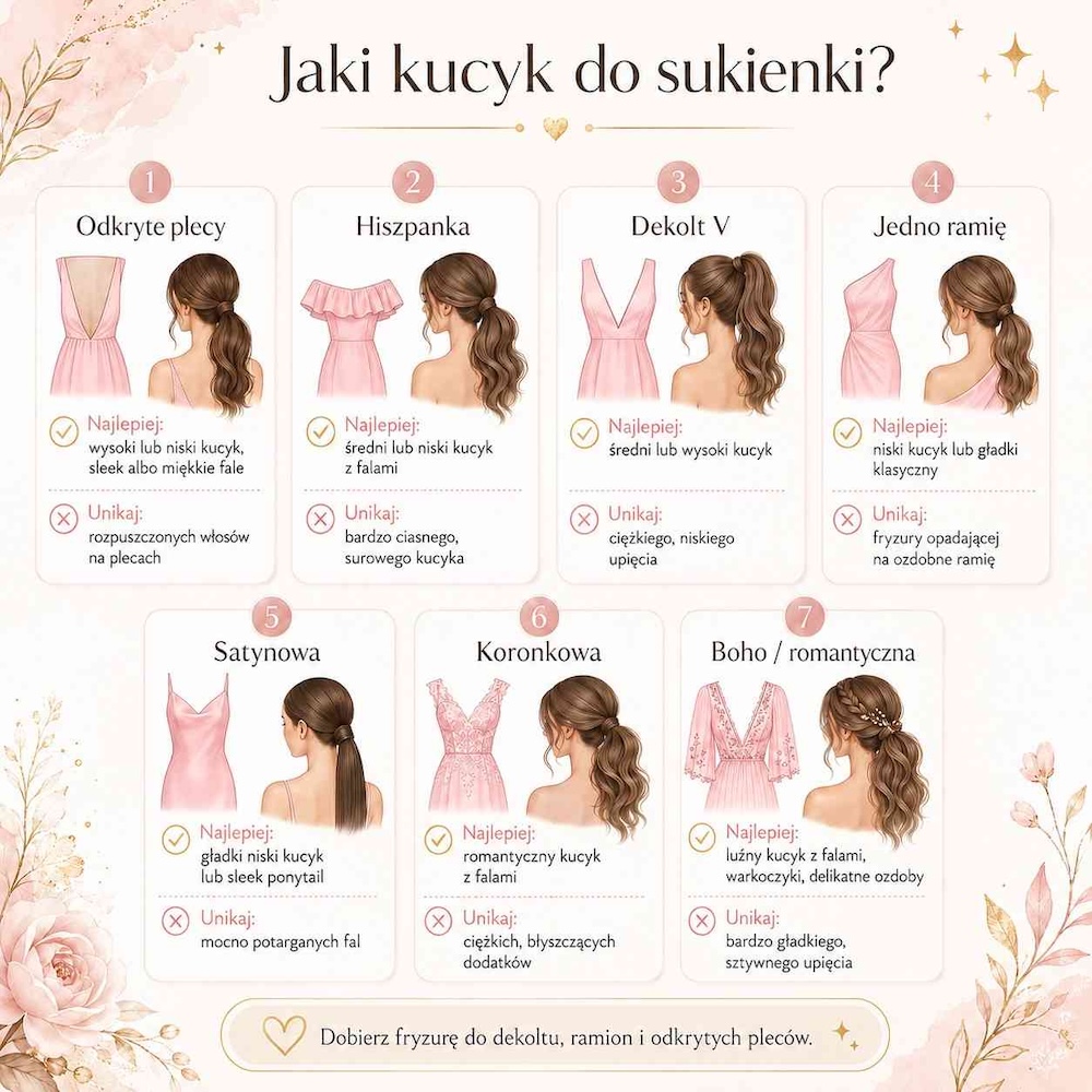 dopasowanie kucyka do stylizacji na wesele 