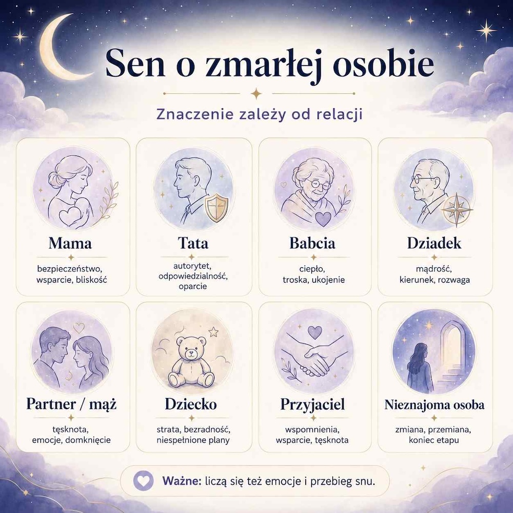sennik zmarły - ocena relacji
