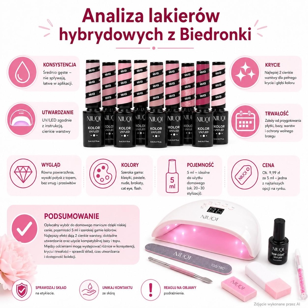 lakiery hybrydowe biedronka - skład 