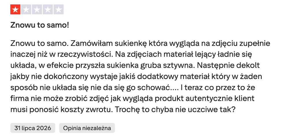 pakuten - opinie z niskimi ocenami 