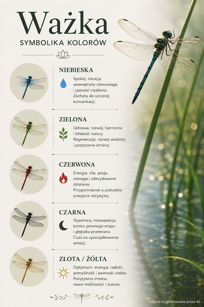 symbolika kolorów ważki co oznacza kolor ważki